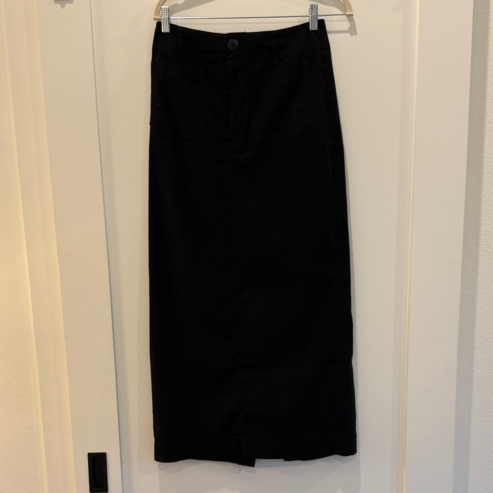 Mauve Anthropologie Black Pencil Skirt